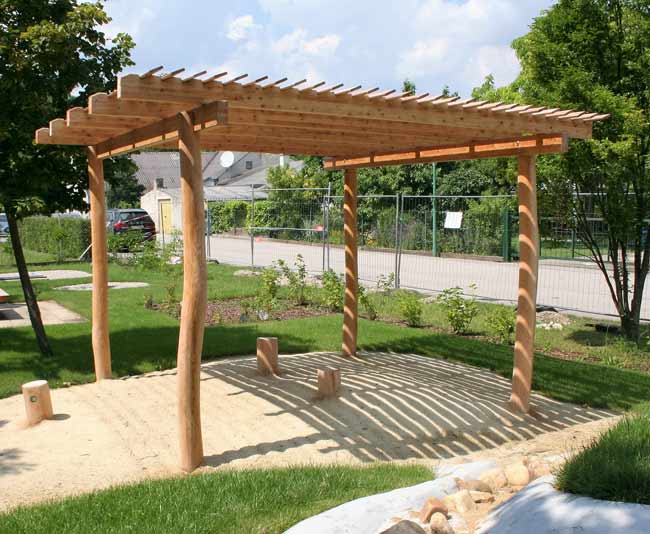 Schattenpergola-Sonnendach 3x3 m, Lamellen