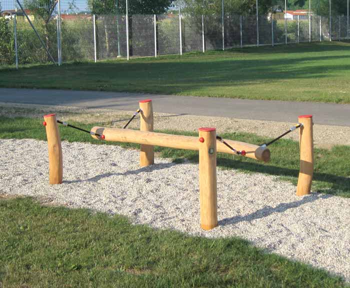 Wackelbalken aus Robinie