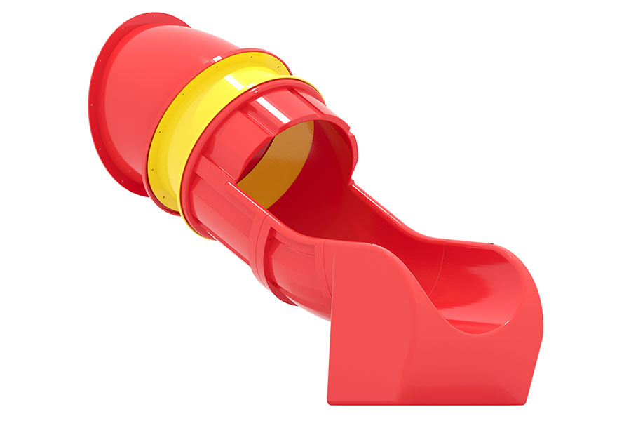 Röhrenrutsche gerade PH 100 cm, L=260 cm