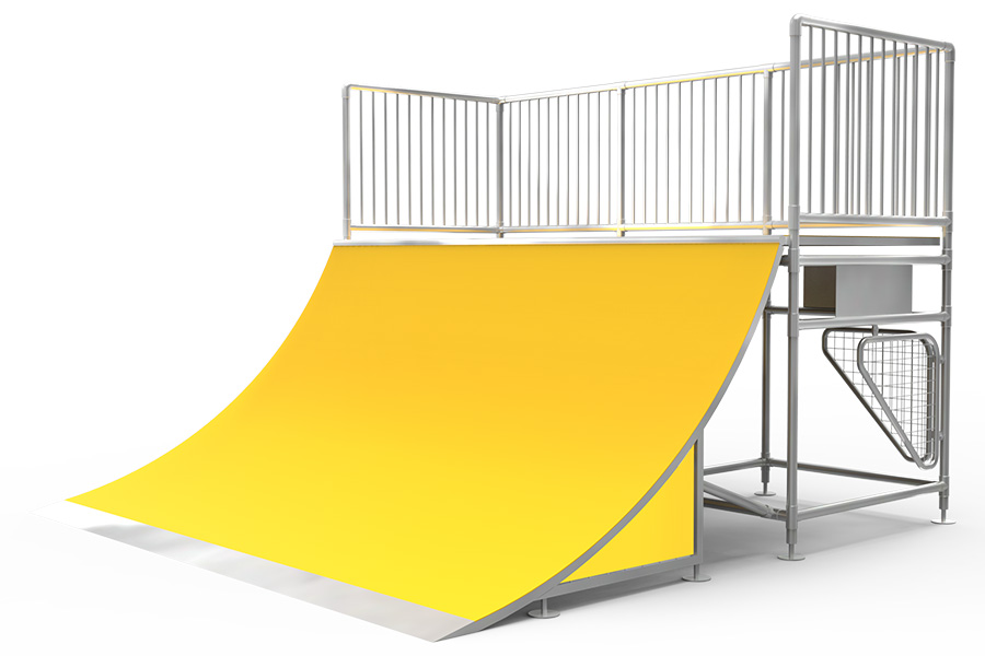 Quarter Pipe maxi GFI/VZ, H1.80,B3.60,L3.70 m