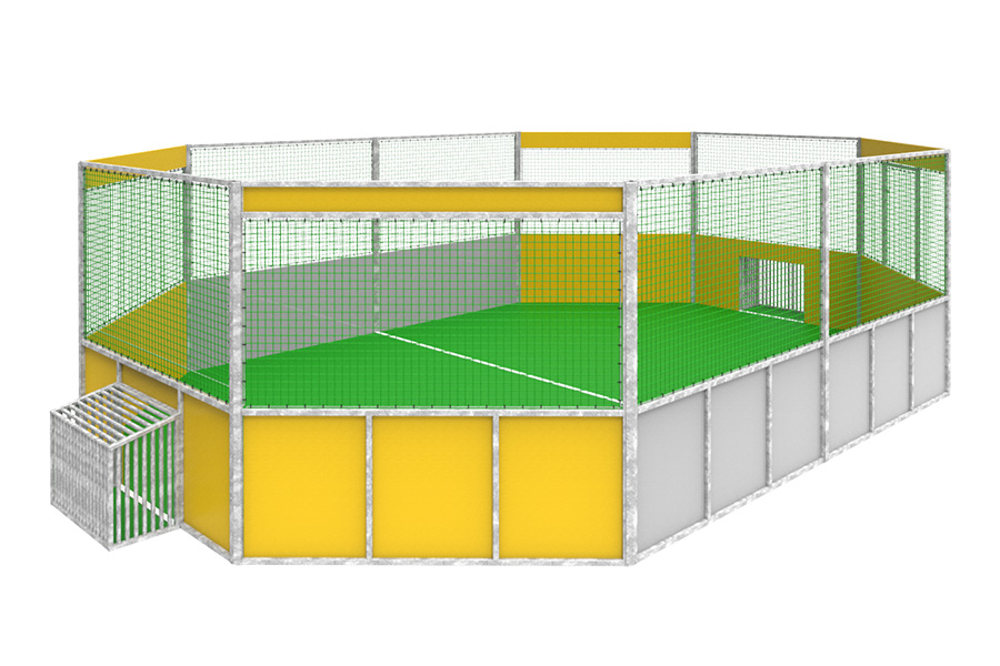 Sportanlagen Arena 10-modulig, Ballfangnetz