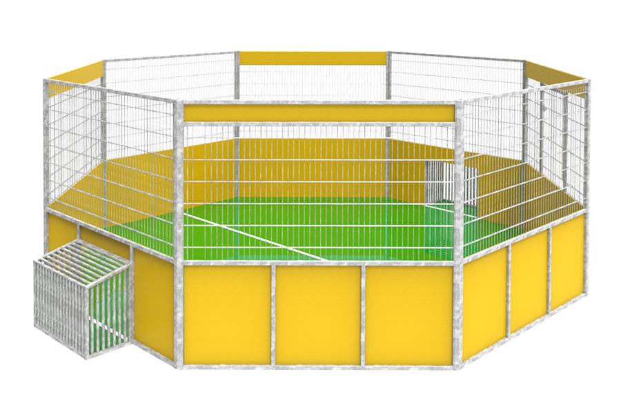 Sportanlagen Arena 8-modulig, Panzergitter
