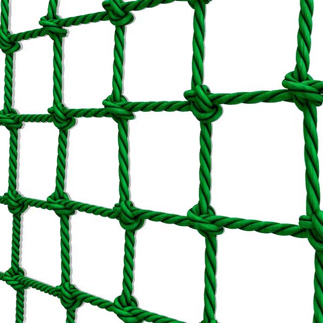 Ballfangnetz PE/m² MW 45/45/4 mm grün, geknotet