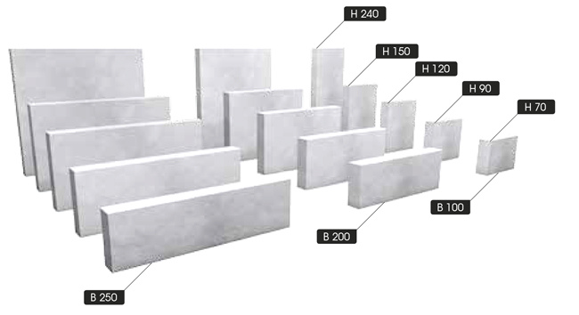 PK12 Walls 200 200x90x25 cm