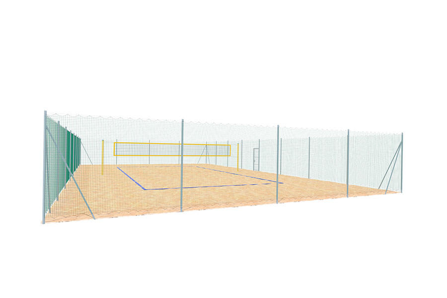 Beachvolleyball Einzäunung 26x15x3m verzinkt