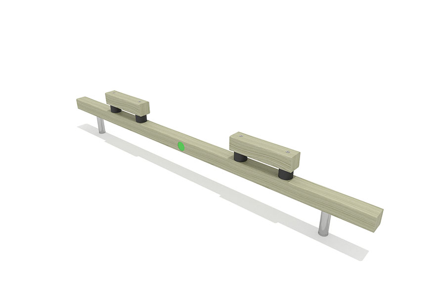 Balancierbalken mit 2 Hindernissen