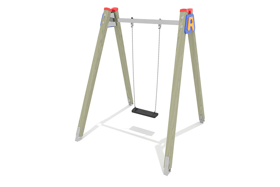 Schaukel Mia mit Metallbalken und Schaukelbrett