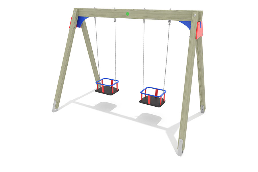 Doppelschaukel Max mit 2 Babysitzen