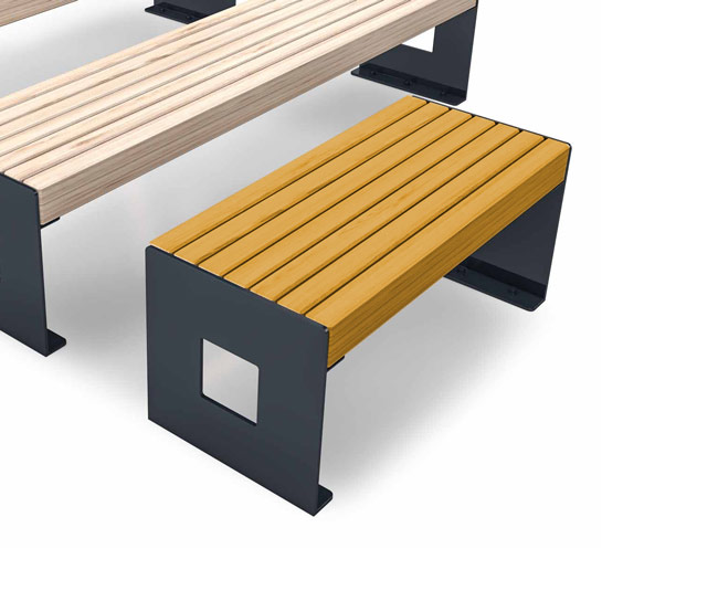 Bank Urban 9 ohne Rückenlehne, 100 cm