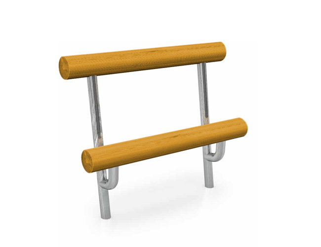 Jugendbank mit Rundholzsitz, L: 100 CM, VZ, gerade