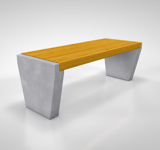 Tisch Robust TE, Betonsockel konisch