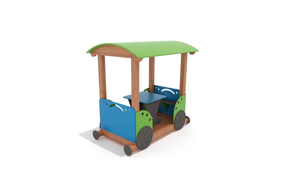 Waggon mit Dach