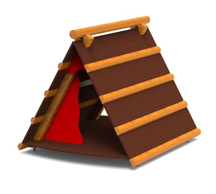 Winnetouhaus mit Balken 190 x 170 cm