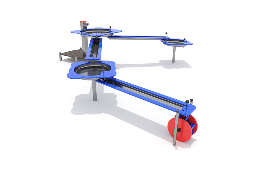 Wasserspielanlage Pölfing Brunn aus Edelstahl