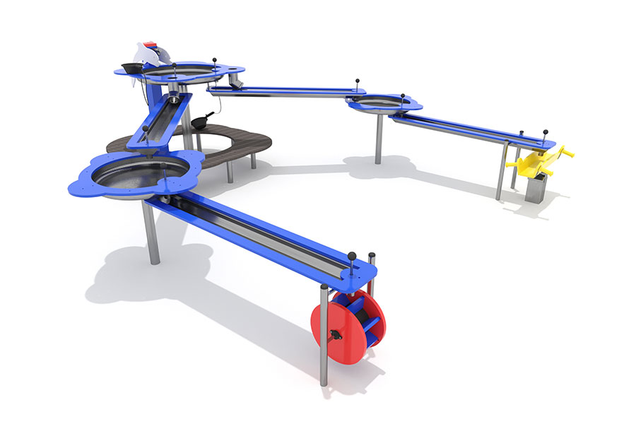 Wasserspiel Graz aus Edelstahl