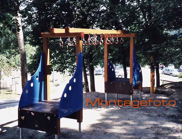 Hangelgerüst mit Podesten