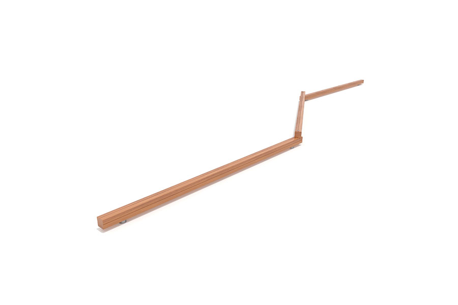 Balancierbalken 3-teilig, L: 300 cm, Kantholz