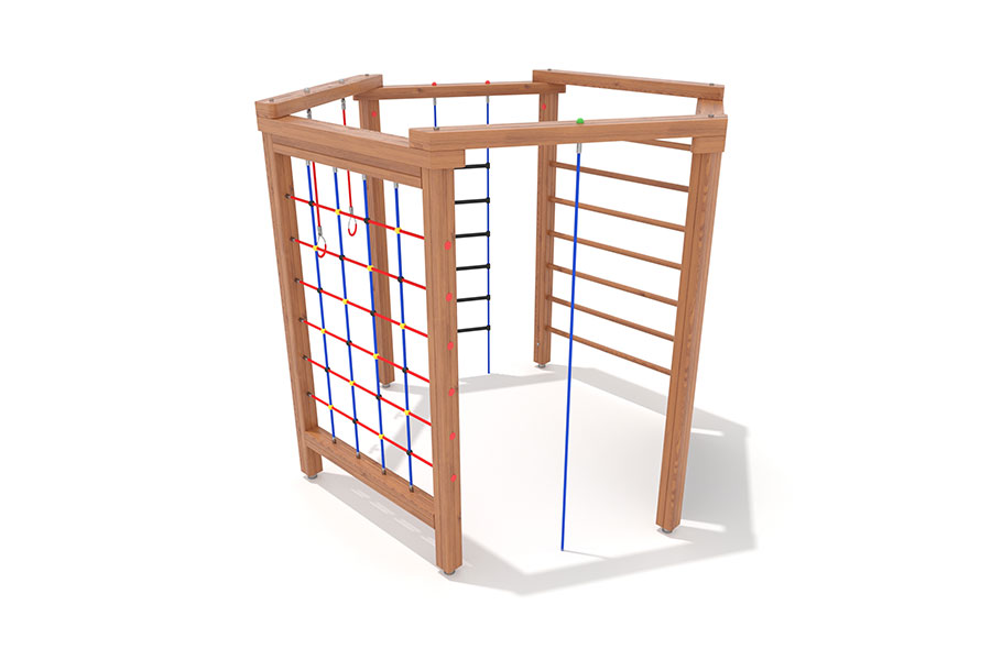 Klettersechseck mit Kletterwand H: 250 cm