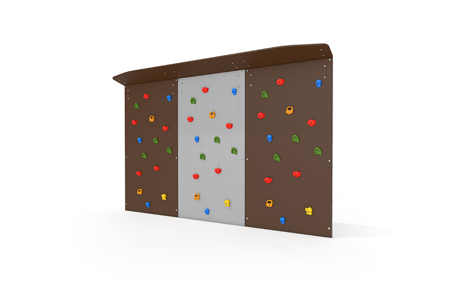 Bouldern Wand 3er Wandmontage durchgehend