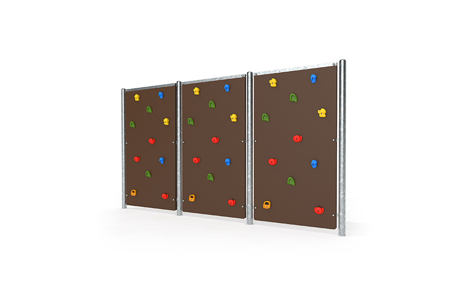 Bouldern Wand 3er beidseitig bekletterbar getrennt