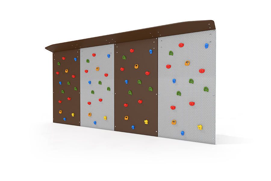 Bouldern Wand 4er Wandmontage durchgehend