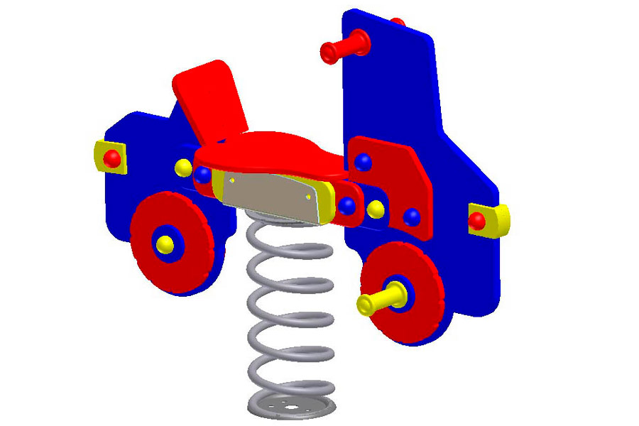 Federspielgerät Agro-Swing, 3D Lastwagen
