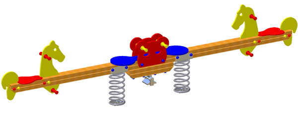 Federwippe Agro-Swing, Ponybär 4