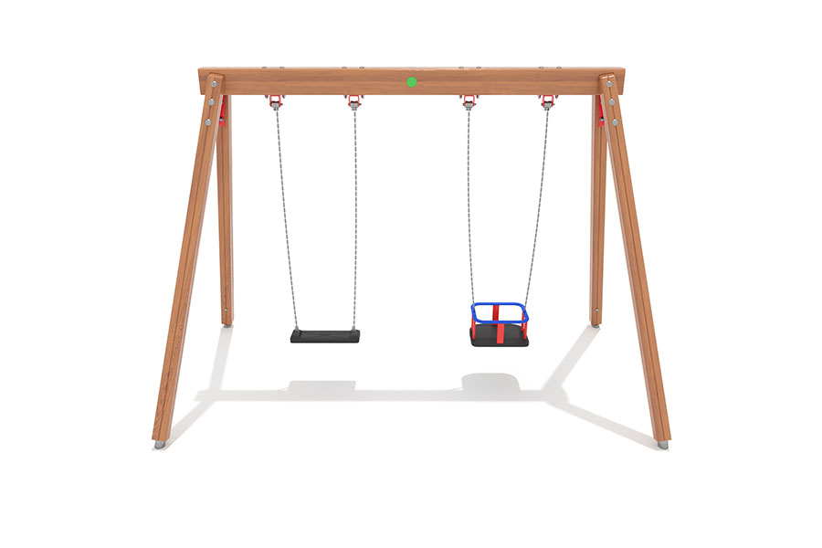 Euro-Swing 2er, 1 Schaukelbrett + 1 Babysitz