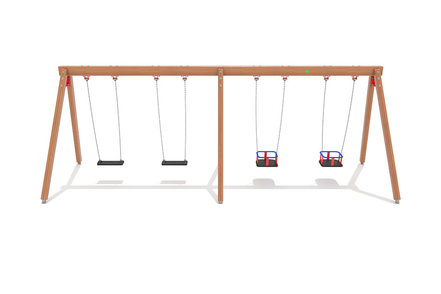 Euro-Swing 4er, 2 Schaukelbretter+ 2 Babysitze