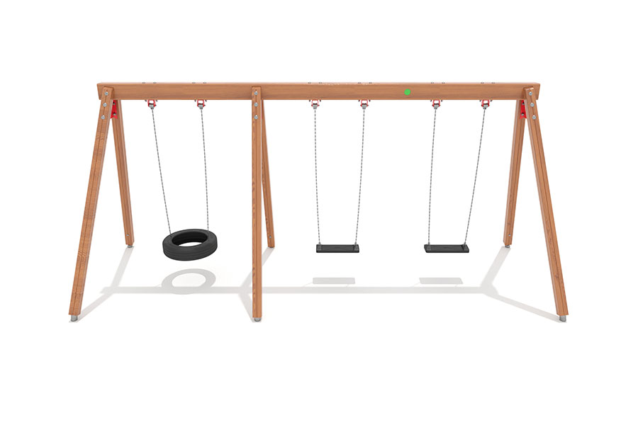 Euro-Swing 3er, 2 Schaukelbretter + 1 Reifensitz