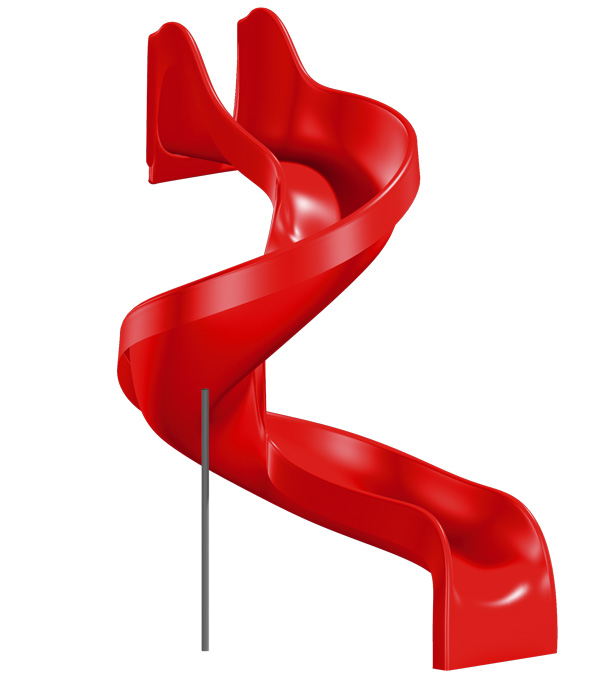 Wendel-GFK-Rutsche PH= 220 cm, 360°