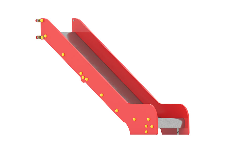 Edelstahl-GFK-Rutsche PH= 125 cm, L= 265 cm