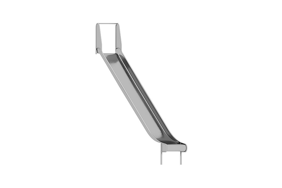 Edelstahl-Rutsche PH 245 cm, L=436 cm (WAE)