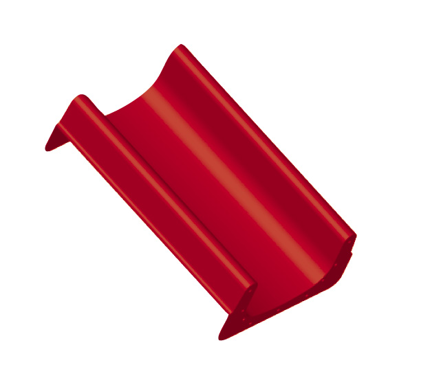 HK-GFK-Rutschenelement gerade kurz L: 100 cm