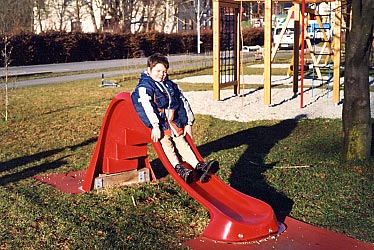 Bockrutsche m. Treppen, GFK