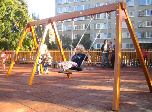 Euro-Swing 3er, Babysitz, 2 Schaukelbrett