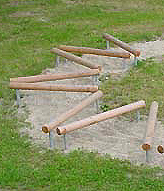 Laufbalken Länge ca. 150 cm aus Rundholz