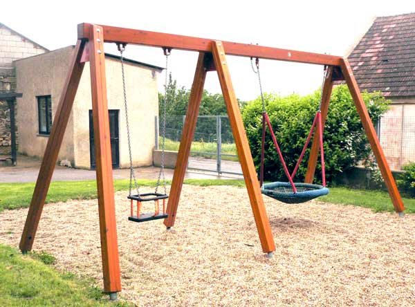 Vogelnestschaukelkombi 2er mit Babysitz