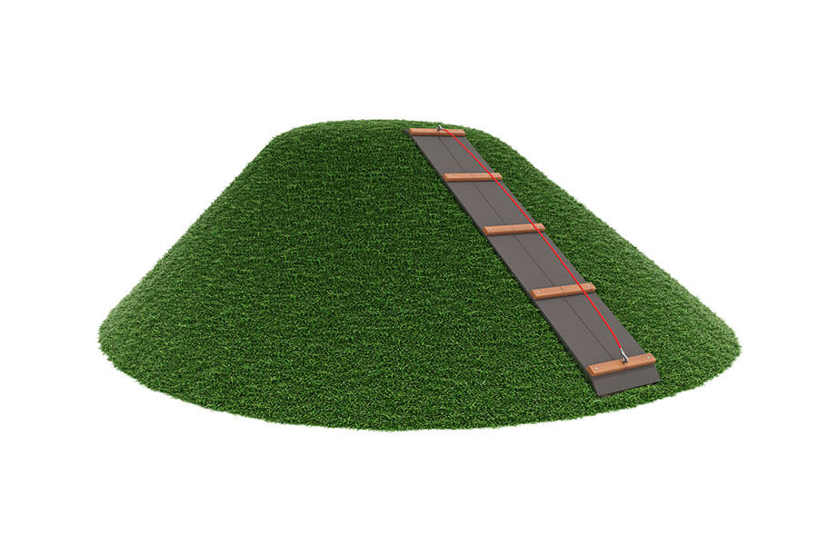 Bergsteigerrampe, L: 400 cm