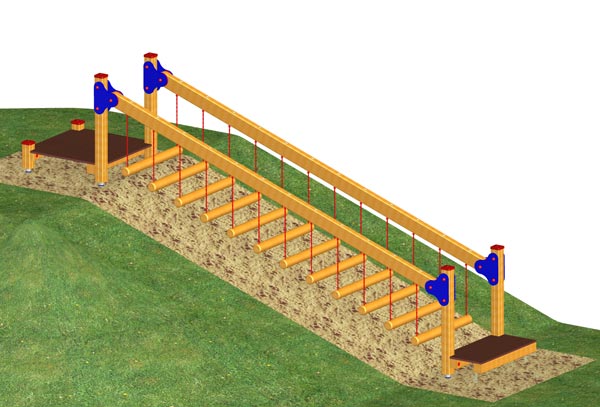Wackelsteg 500 cm für Hügel