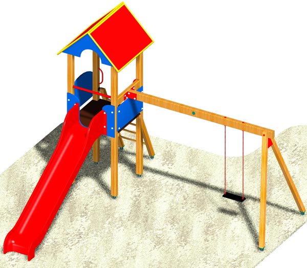 Turm Vienna mit Schaukelanbau 1er