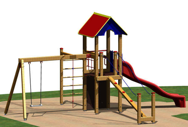 Turmanlage Laura mit Schaukelanbau