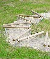 Laufbalken Länge ca. 150 cm aus Rundholz