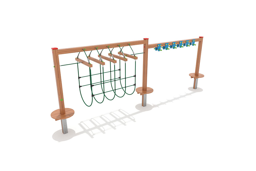Kletterparcour Bob aus 2 Elementen