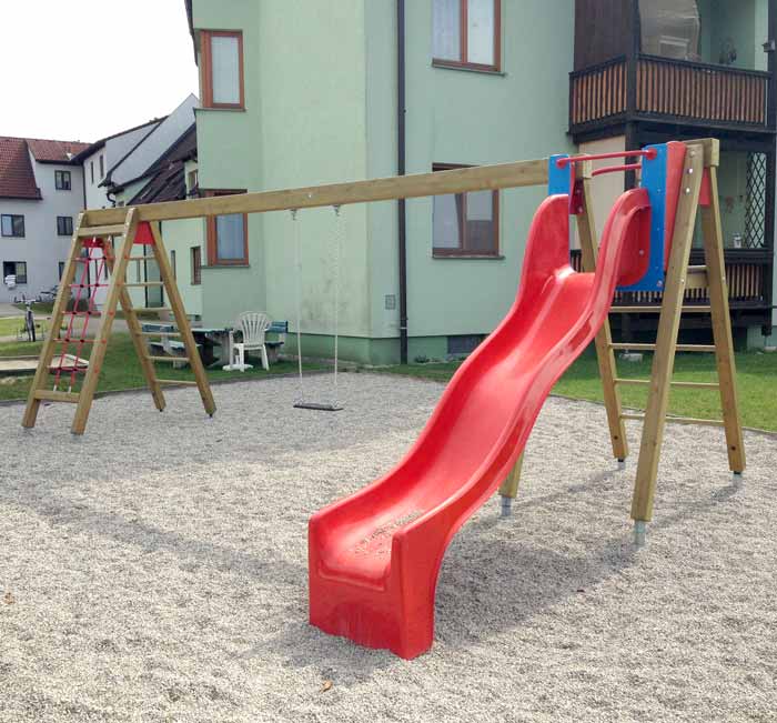 Sulmsee mit Schaukelanbau 1er, Netz und Kletterleiter