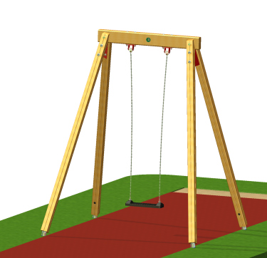 Zuckerhutschaukel 1er, H: 260 cm