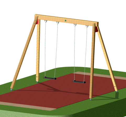 Zuckerhutschaukel 2er H: 260 cm