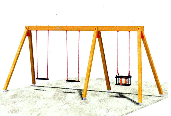 Euro-Swing 3er, Babysitz, 2 Schaukelbrett