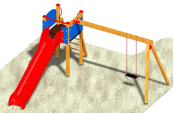 Turm Vienna mit Schaukelanbau 1er