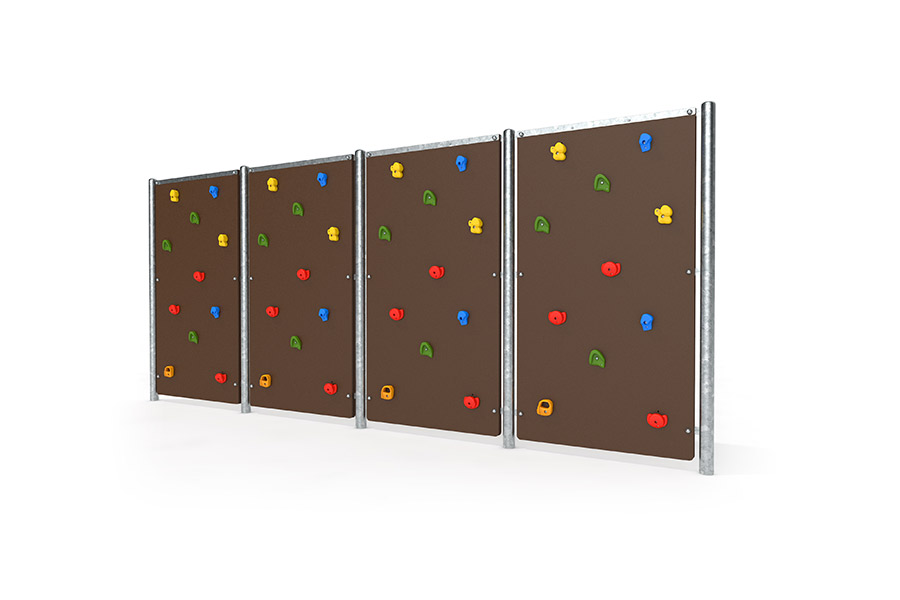 Bouldern Wand 4er beidseitig bekletterbar getrennt